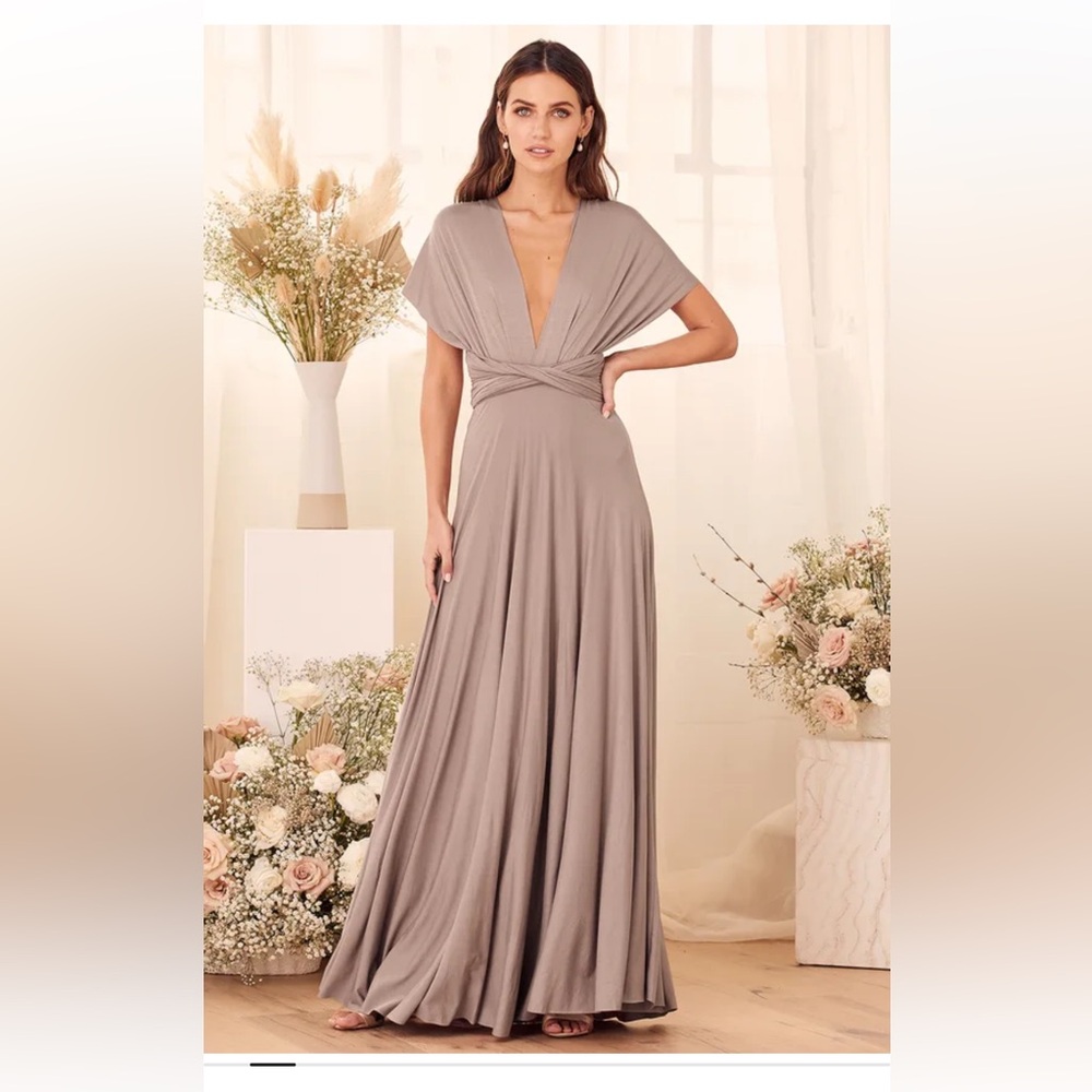 Tricks of the Trade Taupe Convertible Maxi Dress
Lulus - Picture 3 of 12